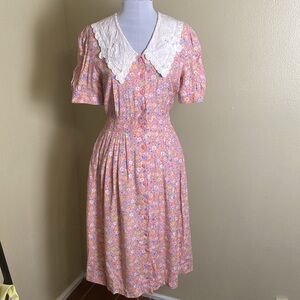 Vintage Halmode Petites Floral Dress